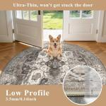 YOUFORTONG Washable 6ft Round Vintage Area Rug