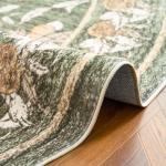 Jinchan Eden Floral Round Washable Area Rug 6ft