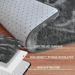 Merelax Area Rugs for Living Room Bedroom, Non-Slip Large 6x9 Feet Soft Fluffy Shaggy Bedside Rug, Indoor Floor Carpet for Kids Dorms, Nursery Rooms, Playroom, Home Decor Aesthetic, Black/White