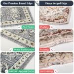 Vintage Farmhouse Boho 6ft Round Area Rug