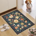 Boho Floral 2x3 Non-Slip Washable Rug