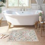 Moynesa Floral Washable 2x3 Non-Slip Rug