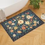 Boho Floral 2x3 Non-Slip Washable Rug