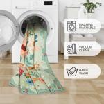 Floral Indoor Washable Area Rug - 2x3 Green