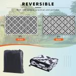 Favoyard 5x8 ft Waterproof Reversible Outdoor Rug