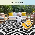 Favoyard 5x8 ft Waterproof Reversible Outdoor Rug