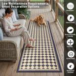 HUGEAR Waterproof Outdoor Runner Rug 2.5'x8