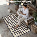 HUGEAR Waterproof Outdoor Runner Rug 2.5'x8