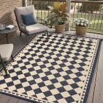HUGEAR Waterproof Outdoor Rug for Patios 6x9