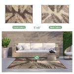 GENIMO 5' x 8' Waterproof Outdoor Reversible Rug