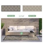 GENIMO Waterproof Reversible Outdoor Rug 2.5'x8