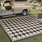 HUGEAR Waterproof Outdoor Rug for Patios 6x9