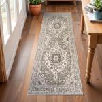 Beige Washable Oriental Hallway Runner Rug 2x6