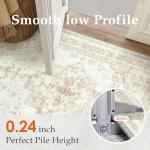 Cream Vintage Medallion Runner Rug 2x10