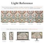 Beige Floral Washable 2x8 Runner Rug