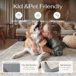 Vintage Washable 2x10 Runner Rug - Beige Grey