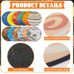 Tinideya 12 Pcs Kids Carpet Circle Seats for Class 16 Inch Round Classroom Rug Floor Cushions Soft First Day of School Educational Mat Non Slip Back to School Learning Playing Areas(Space Planet)