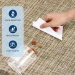 GarveeHome Door Mat Indoor Rugs for Entryway Scalloped Solid Tan Jute Digital Printing Small Rug 2x3 Washable Non-Slip Modern Soft Low-Pile Carpet for Bedroom Kitchen Entrance