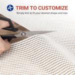 Jorvila Non-Slip Rug Pad Gripper 2x8 Feet, Anti Skid Mat for Kitchen Hallway Runner Rug, Keep Rugs in Position and Safe, Thick Cushioned Carpet Pad for Hardwood Floors Protection