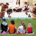 6 Pcs Kids Carpet Circle Seats 16" Kids Classroom Rug Floor Cushions Round Soft Warm Floor Rug Mat for Classroom, Home School Story Time, Group Activity Educational Learning Playing Areas (6)