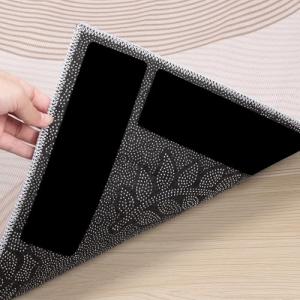 BALEINE 8PCS Rug Tape, Double Sided Non Slip Rug Gripper for Hardwood Floors, Reusable Gripper Prevent Sliding, Washable Carpet Tape for Area Rugs (Rectangular)