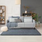 Chicrug Modern 2x6 Runner Rugs for Bedroom Living Room, Memory Foam Low-Pile Hallway Carpet Runner Rug for Entryway Kitchen, Throw Small Kids Rug for Bedside Dorm Room Decor, Dark Blue and White