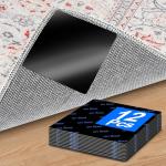 Premium Rug Grippers & Carpet Tape – 12PCS Square Anti-Slip Pads for Area Rugs, 3.9 Inch, Prevent Curling & Sliding, Ideal for Hardwood, Tile, Marble, and Laminate Floors