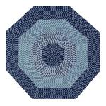 Better Trends Braided Rug, Alpine Braid Collection - Durable, Stain Resistant, Reversible Indoor Utility Rug, 100% Polypropylene Rug, Vibrant Color Rug, 48" Octagonal Rug, Navy Stripe Rug