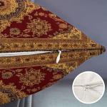 Smooffly Rug Pillow Cover Vintage Retro Boho Pillow Case Bohemian Ornament Waist Lumbar Cotton Linen Throw Pillow case Cushion Cover for Sofa Home Decorative Oblong 12x20 Inches