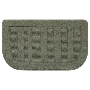 BEQHAUSE 30x18 Inch Kitchen Rug Mat Durable Kitchen Rugs Non-Slip Washable Absorbent Kitchen Mats for Floor Dirt-Resistant Semicircular Kitchen Mat (Green)