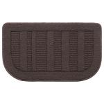 BEQHAUSE 30x18 Inch Kitchen Rug Mat Durable Kitchen Rugs Non-Slip Washable Absorbent Kitchen Mats for Floor Dirt-Resistant Semicircular Kitchen Mat (Brown)