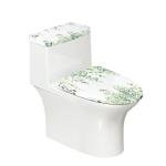 FUIALDOLG Green Vine Toilet Lid Tank Covers Washable Toilet Seat Cover Toilet Seat Rug Universal Fit Standard Oblong Elongated Toilet Home Decor