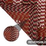 Better Trends Braided Rugs 6 Ft Octagonal Burgundy Stripe 100% Polypropylene Stain Resistant, Reversible, Indoor Utility Rug, Decor for High Traffic Areas Kitchen Entryway, Living Room Alpine