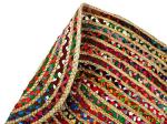 COTTON CRAFT Jute Chindi Braid Rag Rug - Boho Farmhouse Rustic Area Accent Throw Rug - Handwoven Reversible Natural Recycled Cotton- Living Room Den Study Home Décor Gift - 2' x 3' Oval - Multi Color