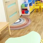 Drydiet Rainbow Doormat Welcome Door Mat Semi-Circular Area Rug with Inspirational Quote Boho Non-Slip Floor Front Doormat Resist Dirt Carpet for Girls Room Classroom 35.43"x17.72"(Neutral)