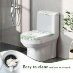FUIALDOLG Green Vine Toilet Lid Tank Covers Washable Toilet Seat Cover Toilet Seat Rug Universal Fit Standard Oblong Elongated Toilet Home Decor