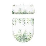 FUIALDOLG Green Vine Toilet Lid Tank Covers Washable Toilet Seat Cover Toilet Seat Rug Universal Fit Standard Oblong Elongated Toilet Home Decor