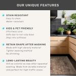 Brown Boho Washable 2x6 Runner Rugs for Hallway Kitchen Bedroom Beside Laundry Room Bathroom Rug, Pet & Kids Friendly, Non Slip Low Pile Stain Resistant Soft Faux Wool Long 24 x 72 Floor Carpet