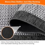 StepRite Kitchen Rugs, Kitchen Mats for Floor, 32"x20" Non-Slip Machine-Washable Kitchen Throw Rug, Absorbent Kitchen Runner Rugs Office, Kitchen Sink Standing Desk Mat, Kitchen Decor Carpet, Grey