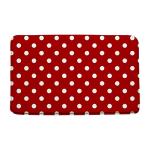 CCXTCZ Polka Dot Bath Mat Vintage Round Cute White Circular Geometric Pattern Full Print Red Background Hippie Funny Simple Bathroom Kitchen Rugs,16x24 Inch