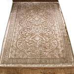 Modefa Luxury Velvet Prayer Rug with Prayer Beads | Soft Elegant Muslim Turkish Janamaz Sajada Carpet for Men and Women | Plain Solid Prayer Mat Ramadan Eid Gift - Paisley (Golden Beige)