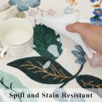 2x6 Washable Hallway Runner Rug: Floral Kitchen Rugs with Non-Slip Backing Vintage Low Pile Entryway Carpet for Living Room Bedroom Ultra Soft Water Resisitant Floor Mat for Bathroom Laudry(2x6,Cream)