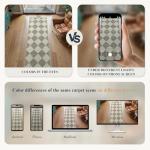 Beeiva Checkered Rug Runners for Hallways Non Slip, 2x4 Washable Runner Rug for Kitchen Ultra Thin Green Entryway Runner, Gingham Diamond Decor Farmhouse Throw Carpet for Bathroom Laundry