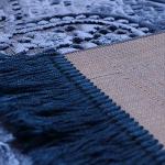 Modefa Prayer Rug - Luxury Velvet Muslim Prayer Rug with Tasbih Beads Soft Elegant Prayer Mat Meditation Mat - Plain Solid Turkish Prayer Matt Islam Ramadan Eid Gift - Paisley (Navy Blue)