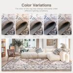 Lofus 5x7 Washable Vintage Boho Area Rug