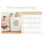 Washable 8x10 Soft Faux Wool Area Rug