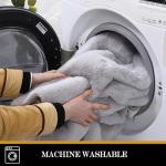 Latepis Fluffy Machine Washable Rug Grey Area Rugs 3X5 Soft Faux Rabbit Fur Rug for Living Room Furry Shag Rugs Fluffy Carpet for Bedroom Plush Nursery