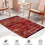Rug Area Rugs Cotton 2x3 Ft Multicolour Chindi for Livingroom Bedroom Washable RagRug Reversible Farmhouse Kitchen RunnerRug Carpet Area Runner Mat for Hallway, Entryway 24x36 Inch