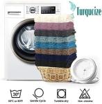 Turquoize Gray Kitchen Runner Chenille Shag Area Rug Non Slip Backing for Floor Runner Rug with Water Absorbent Bath Room Mat for Tub/Living Room, 59" X 20", Dove Gray, Striped Pattern