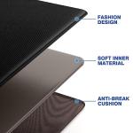 StepRite Kitchen Mats, 2PCS Kitchen Rugs, Cushioned Anti Fatigue Kitchen Mats for Floor, Non-Slip Standing Desk Mat, Waterproof Kitchen Rug Set for Kitchen, Floor, Office, 17.3"x30"+17.3"x47", Black